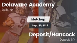 Matchup: Delaware Academy vs. Deposit/Hancock  2018