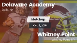 Matchup: Delaware Academy vs. Whitney Point  2018