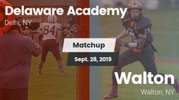 Matchup: Delaware Academy vs. Walton  2019