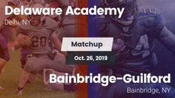 Matchup: Delaware Academy vs. Bainbridge-Guilford  2019