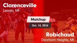 Matchup: Clarenceville vs. Robichaud  2016