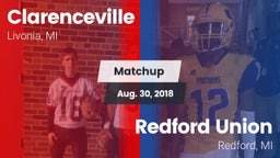 Matchup: Clarenceville vs. Redford Union  2018