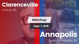 Matchup: Clarenceville vs. Annapolis  2018