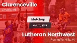 Matchup: Clarenceville vs. Lutheran Northwest  2019