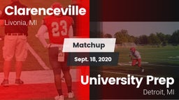 Matchup: Clarenceville vs. University Prep  2020