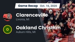 Recap: Clarenceville  vs. Oakland Christian  2020
