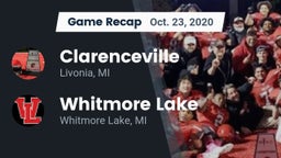 Recap: Clarenceville  vs. Whitmore Lake  2020