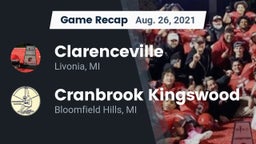 Recap: Clarenceville  vs. Cranbrook Kingswood  2021