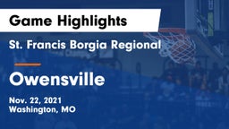 St. Francis Borgia Regional  vs Owensville  Game Highlights - Nov. 22, 2021