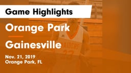Orange Park  vs Gainesville  Game Highlights - Nov. 21, 2019
