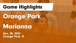 Orange Park  vs Marianna  Game Highlights - Dec. 28, 2023