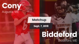 Matchup: Cony vs. Biddeford  2018