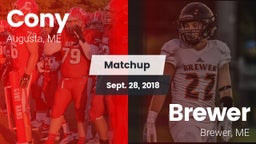 Matchup: Cony vs. Brewer  2018