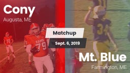 Matchup: Cony vs. Mt. Blue  2019