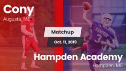 Matchup: Cony vs. Hampden Academy 2019