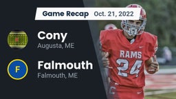 Recap: Cony  vs. Falmouth  2022