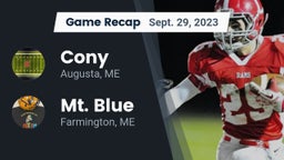 Recap: Cony  vs. Mt. Blue  2023