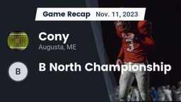 Recap: Cony  vs. B North Championship  2023