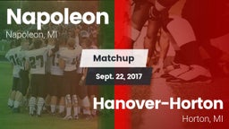 Matchup: Napoleon  vs. Hanover-Horton  2017