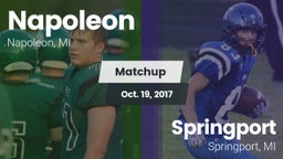 Matchup: Napoleon  vs. Springport  2017