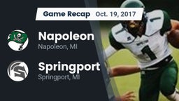 Recap: Napoleon  vs. Springport  2017