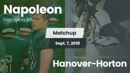 Matchup: Napoleon  vs. Hanover-Horton  2018