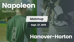 Matchup: Napoleon  vs. Hanover-Horton 2019