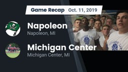 Recap: Napoleon  vs. Michigan Center  2019