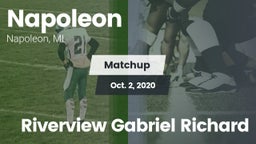 Matchup: Napoleon  vs. Riverview Gabriel Richard 2020