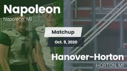 Matchup: Napoleon  vs. Hanover-Horton  2020