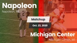 Matchup: Napoleon  vs. Michigan Center  2020