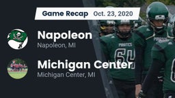 Recap: Napoleon  vs. Michigan Center  2020