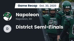 Recap: Napoleon  vs. District Semi-Finals 2020