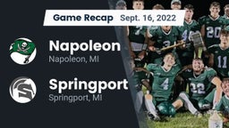 Recap: Napoleon  vs. Springport  2022