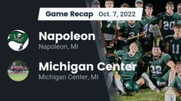 Recap: Napoleon  vs. Michigan Center  2022