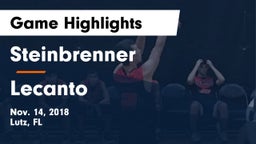 Steinbrenner  vs Lecanto  Game Highlights - Nov. 14, 2018