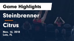 Steinbrenner  vs Citrus Game Highlights - Nov. 16, 2018