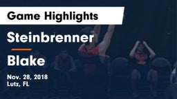 Steinbrenner  vs Blake  Game Highlights - Nov. 28, 2018