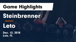 Steinbrenner  vs Leto  Game Highlights - Dec. 12, 2018
