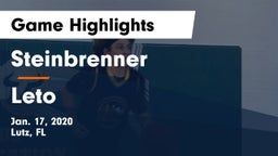 Steinbrenner  vs Leto  Game Highlights - Jan. 17, 2020