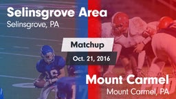 Matchup: Selinsgrove Area vs. Mount Carmel  2016