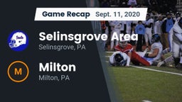 Recap: Selinsgrove Area  vs. Milton  2020