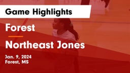 Forest  vs Northeast Jones  Game Highlights - Jan. 9, 2024