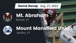 Recap: Mt. Abraham  vs. Mount Mansfield Union  2022
