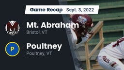 Recap: Mt. Abraham  vs. Poultney  2022