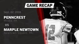 Recap: Penncrest  vs. Marple Newtown  2016