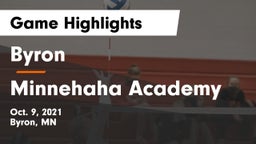 Byron  vs Minnehaha Academy Game Highlights - Oct. 9, 2021