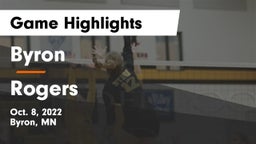 Byron  vs Rogers  Game Highlights - Oct. 8, 2022