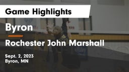Byron  vs Rochester John Marshall  Game Highlights - Sept. 2, 2023