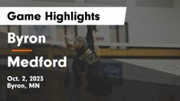 Byron  vs Medford  Game Highlights - Oct. 2, 2023